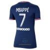 Maglia ufficiale Paris Saint Germain Kylian Mbappé 7 Casa 2021-22 per Donna